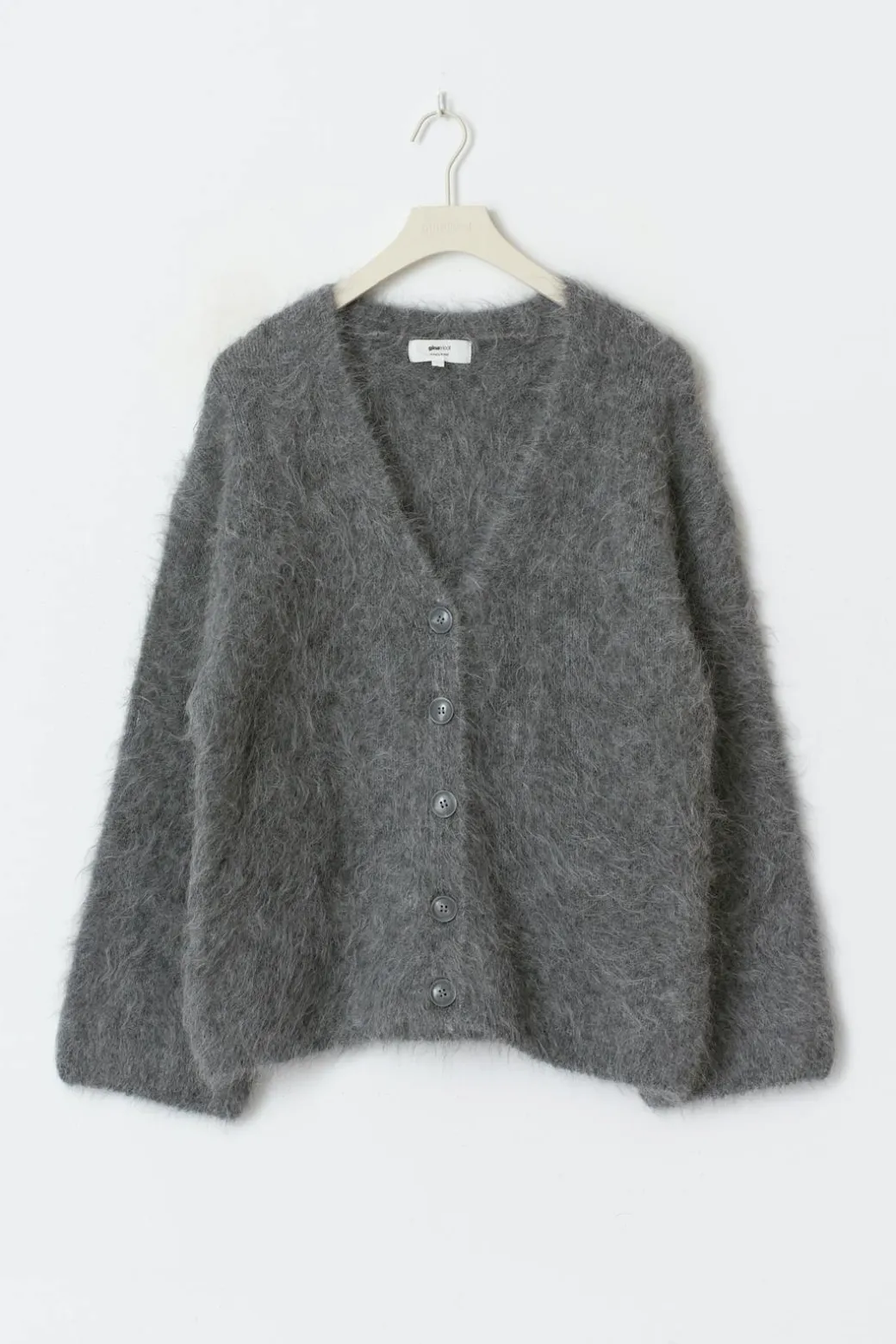 Alpaca blend knitted cardigan