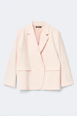 Back high slit blazer