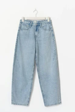 Baggy-crush jeans