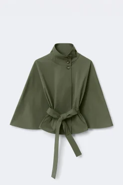 14+ belted trench cape