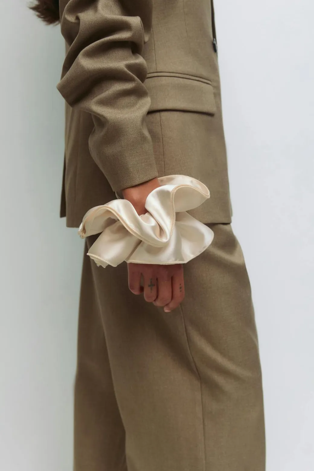 Big satin scrunchie