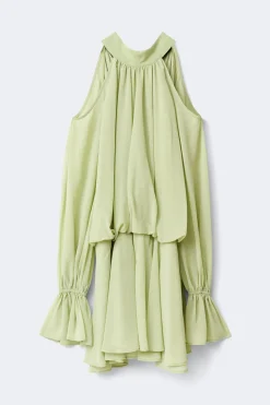 Boho chiffon mini dress