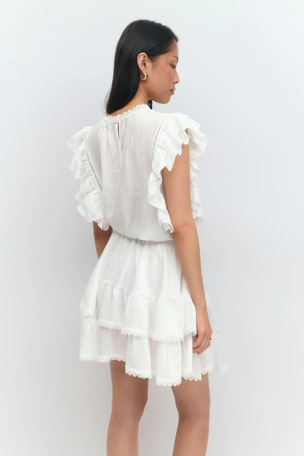 Boho mini skirt