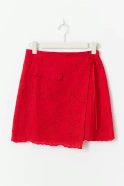 Broderie anglaise mini skirt