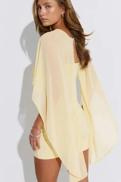 Cape tube dress
