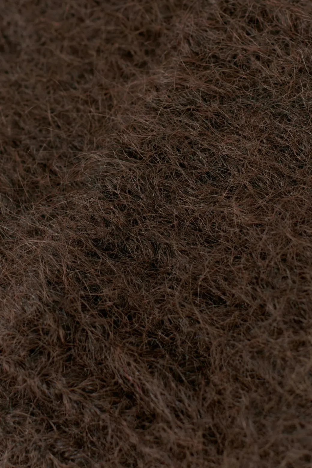 Chunky hairy beanie