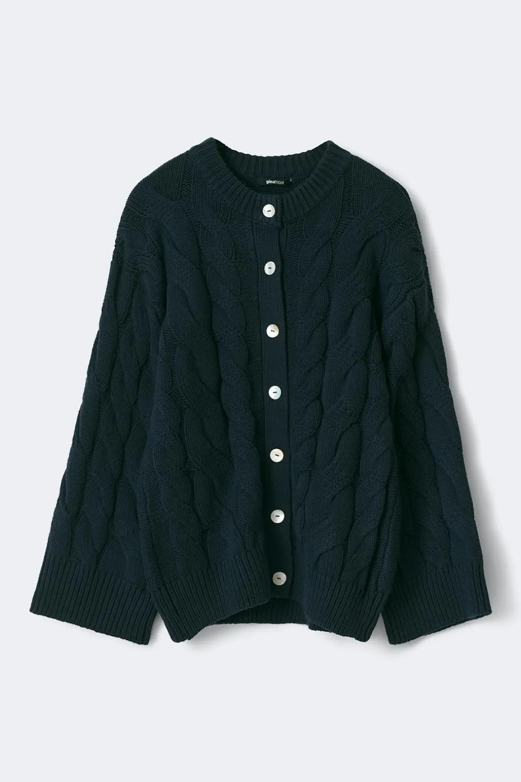 Chunky knitted cable cardigan