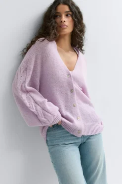 Chunky knitted cardigan