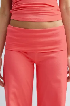 14+ coral baggy yoga pants