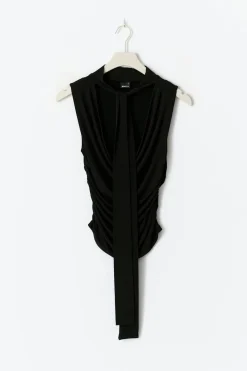 Cowlneck scarf top