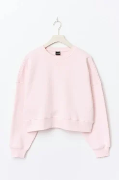 Crop crewneck sweater