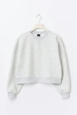 Crop crewneck sweater