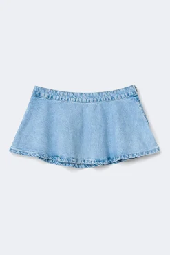 Denim mini skirt