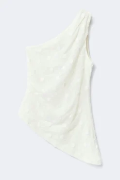 3d one shoulder top