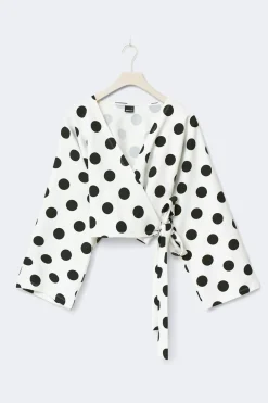 Dot wrap tie top