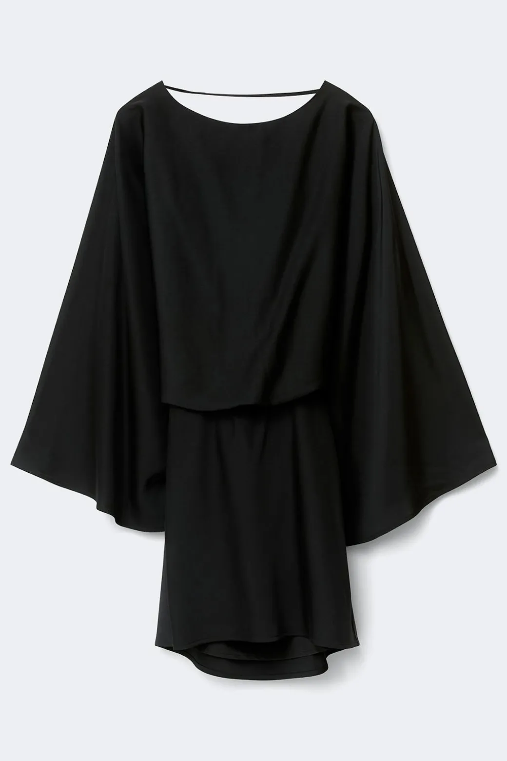 Draped back mini dress