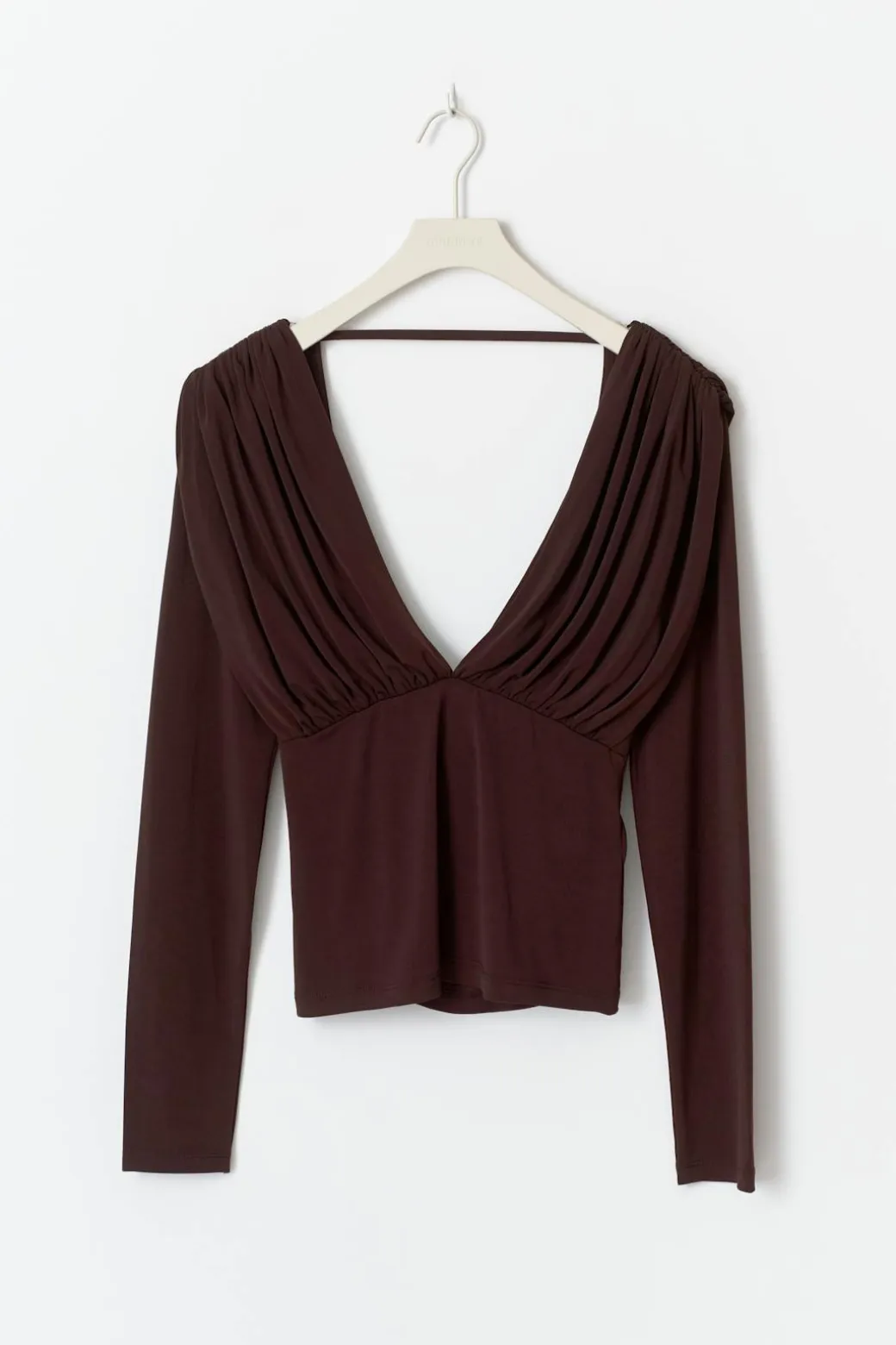 Draped back top