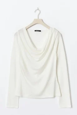 Draped knitted top