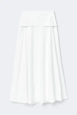 Dropped waist skirt