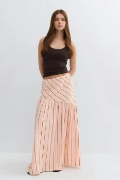 Dropped waist skirt