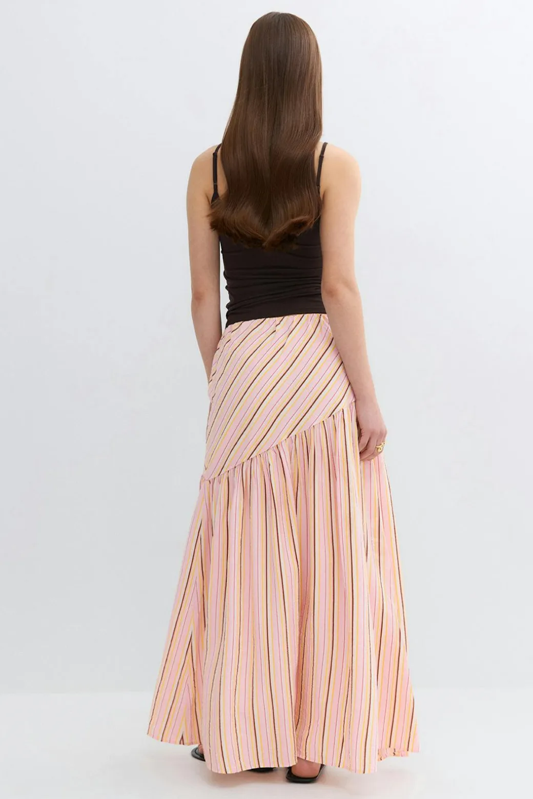 Dropped waist skirt