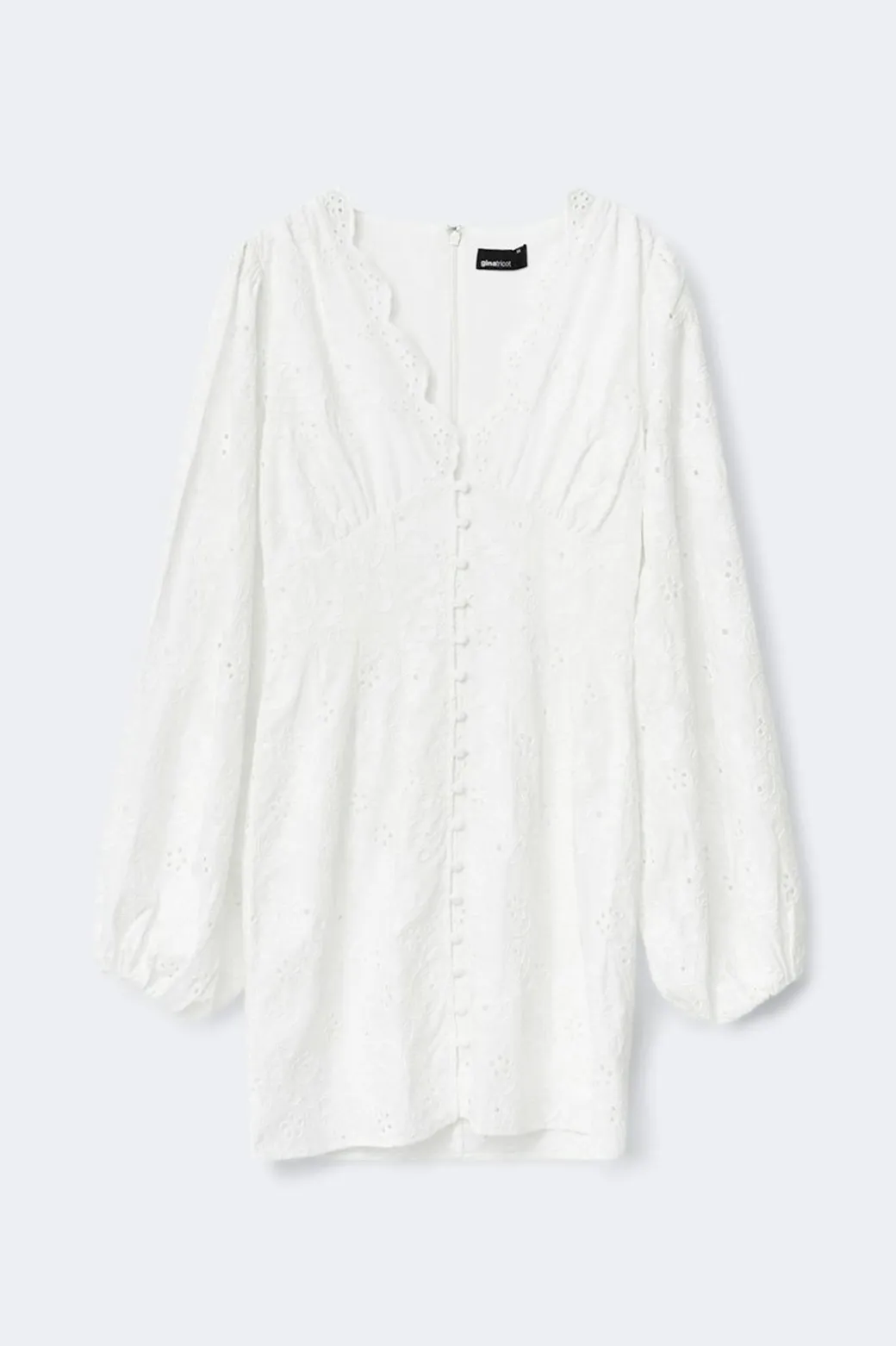 Embroidered mini dress