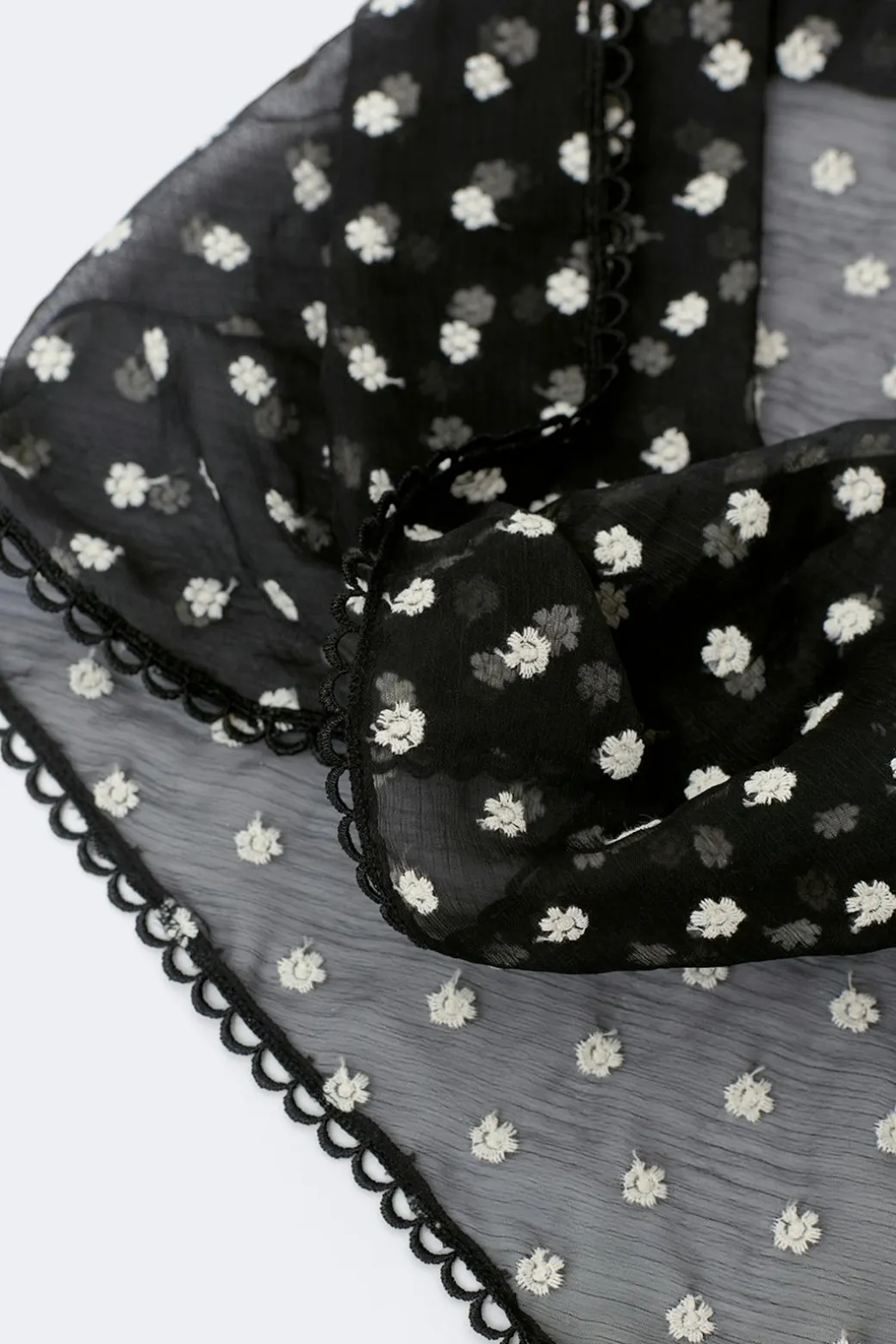 Embroidery hip scarf
