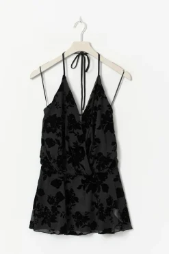 Floral halterneck top