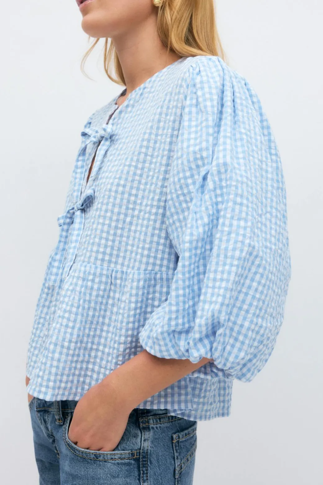 Gingham blouse