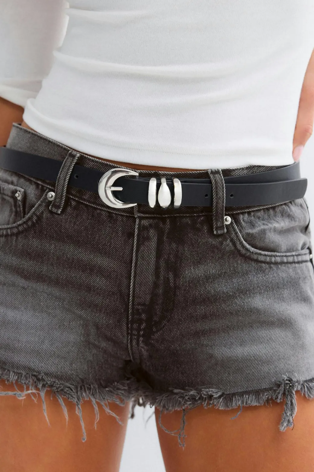 Glow low denim shorts