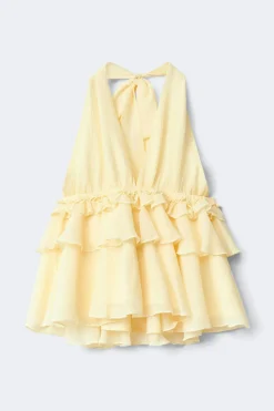 14+ halterneck frill top
