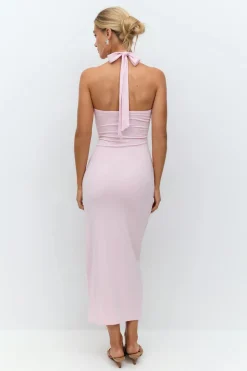 Halterneck midaxi dress