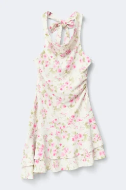 Halterneck mini dress