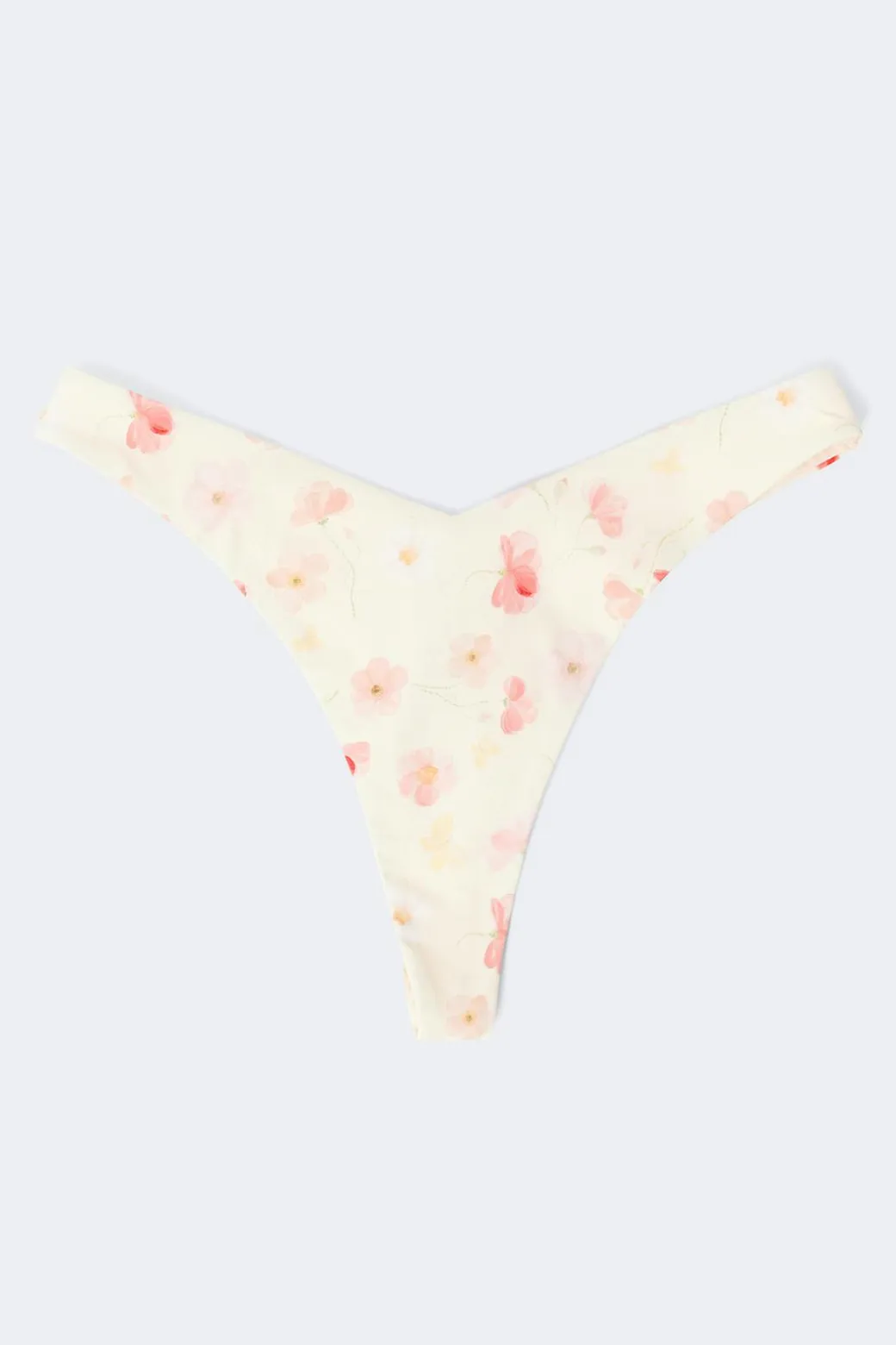 High bikini thong