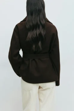 High neck short jacket