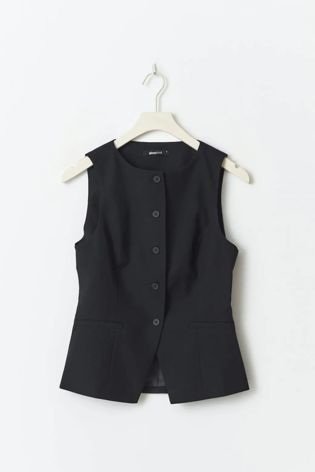 High neck suit vest