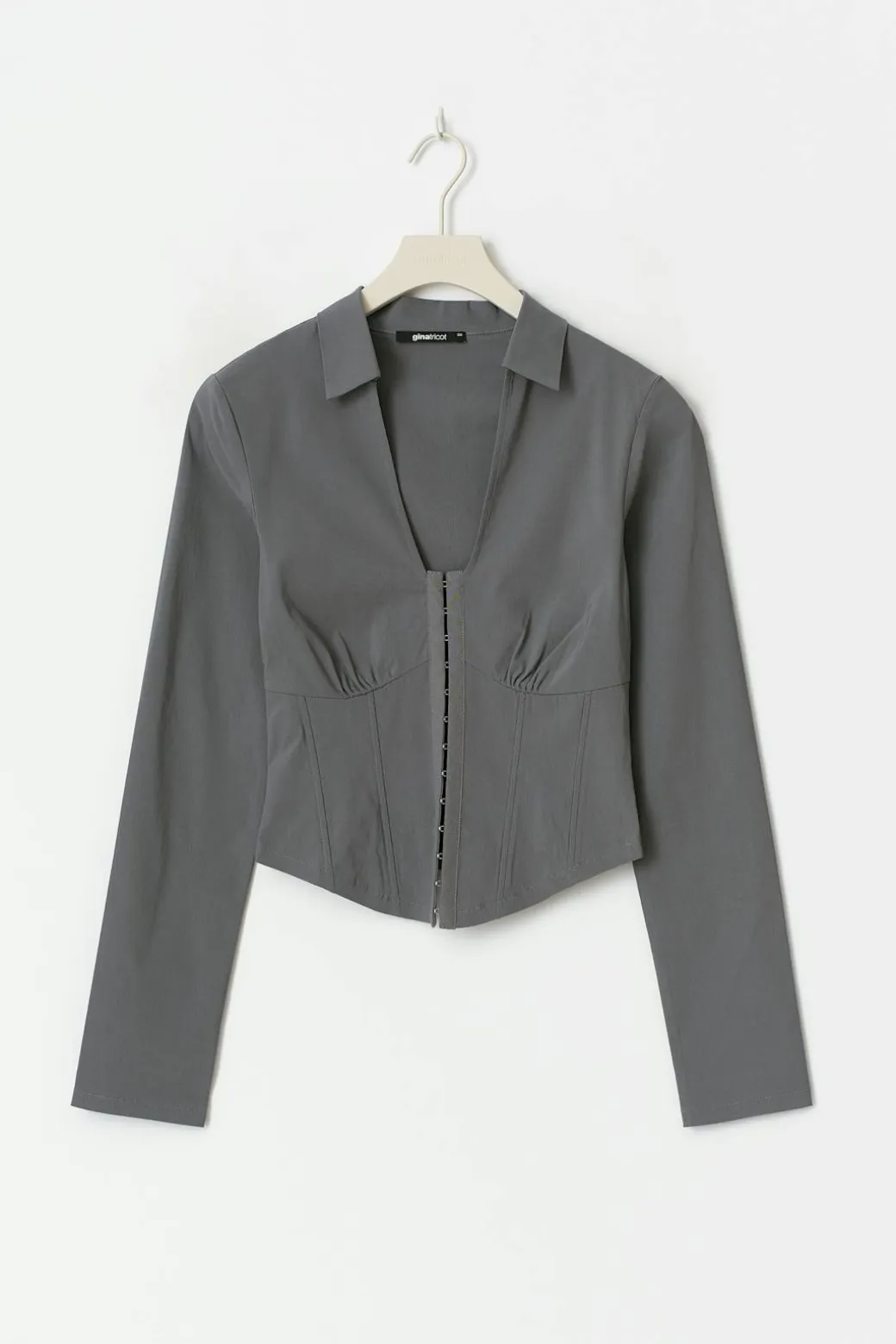 Hook and eye shirt