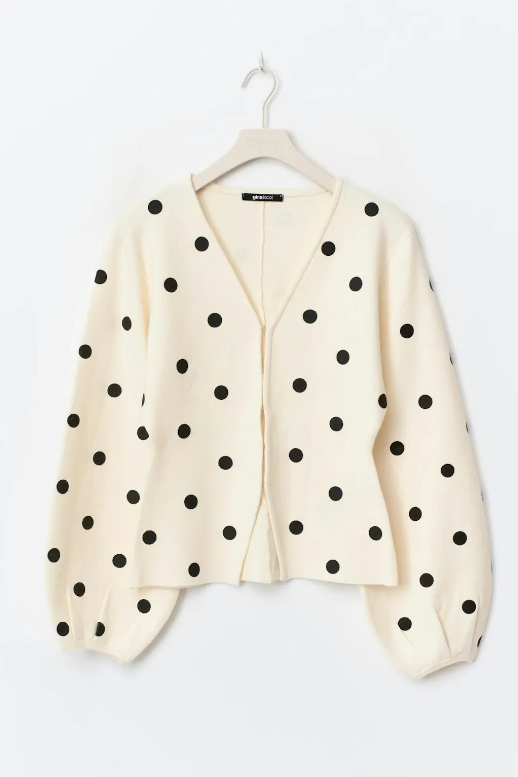 Jacquard knitted cardigan