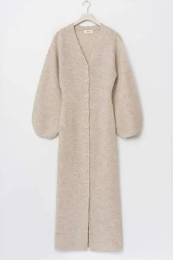 Knitted button down dress