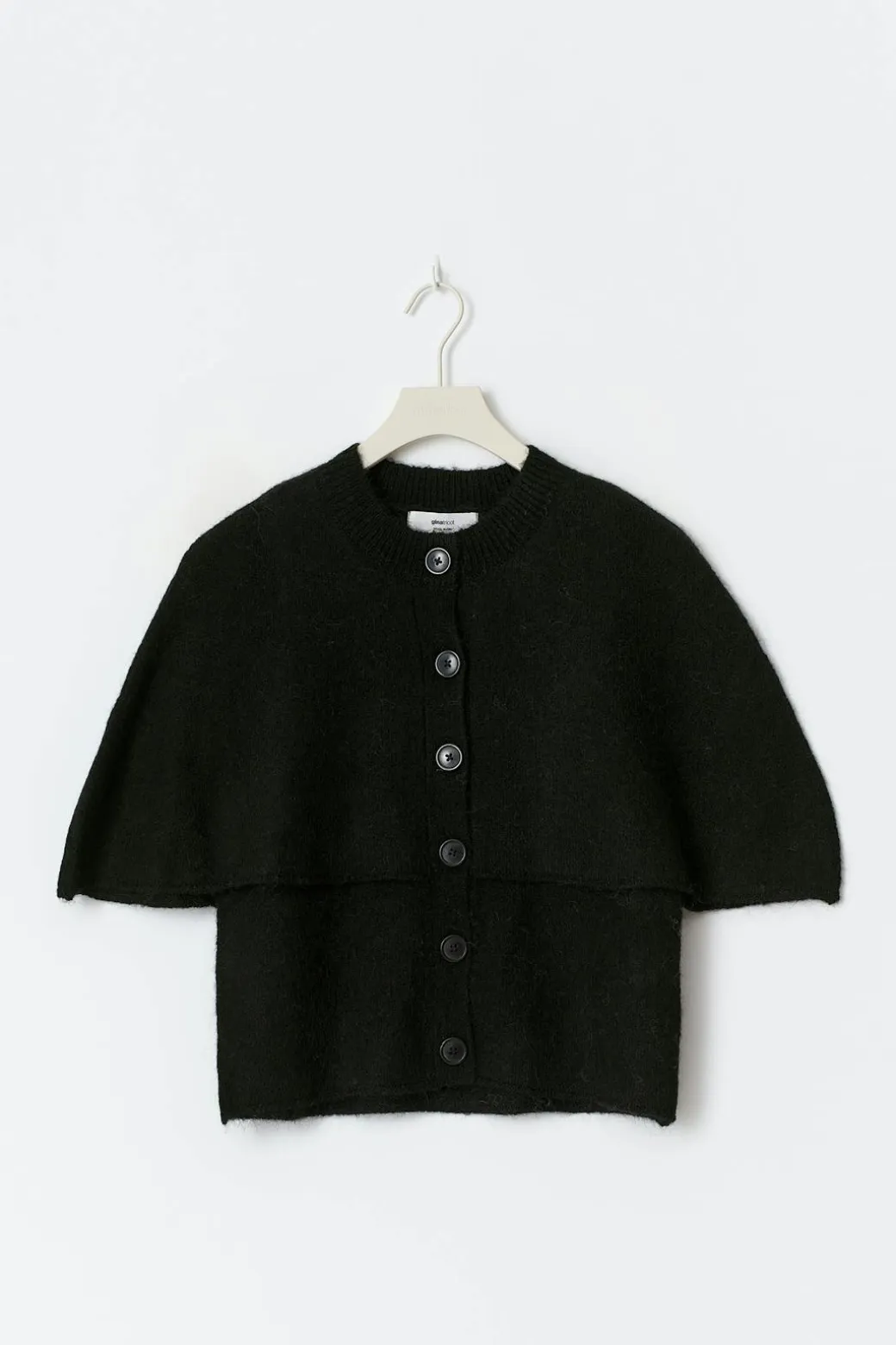 Knitted cape cardigan