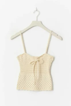 Knitted cotton singlet