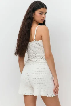 Knitted cotton singlet