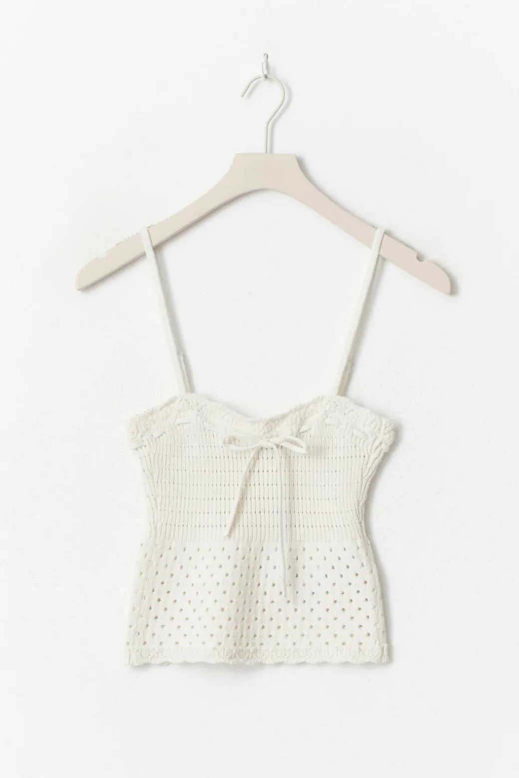 Knitted cotton singlet