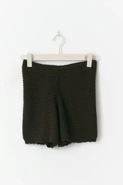 Knitted crochet shorts