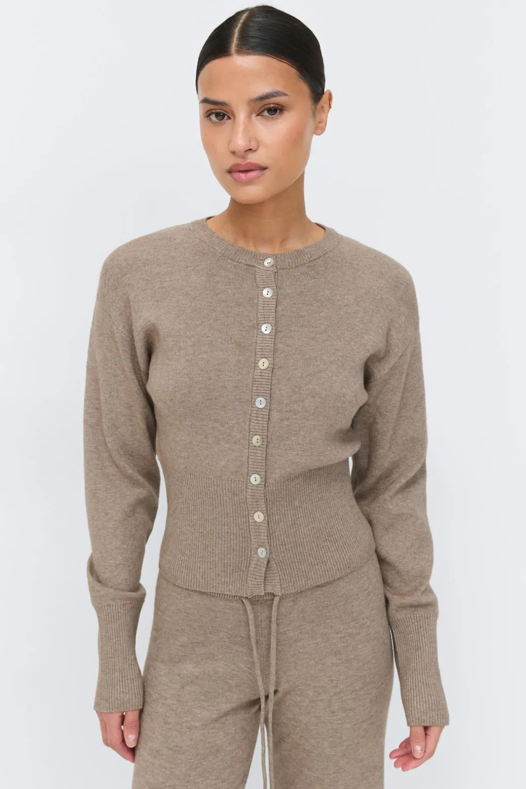 Knitted loungewear cardigan