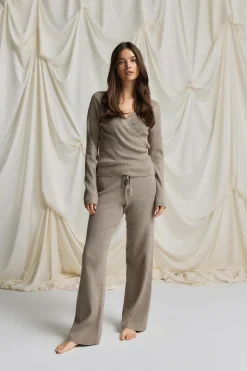 Knitted loungewear trousers
