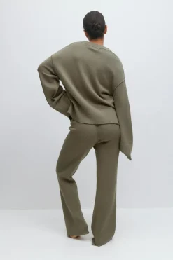 Knitted loungewear trousers