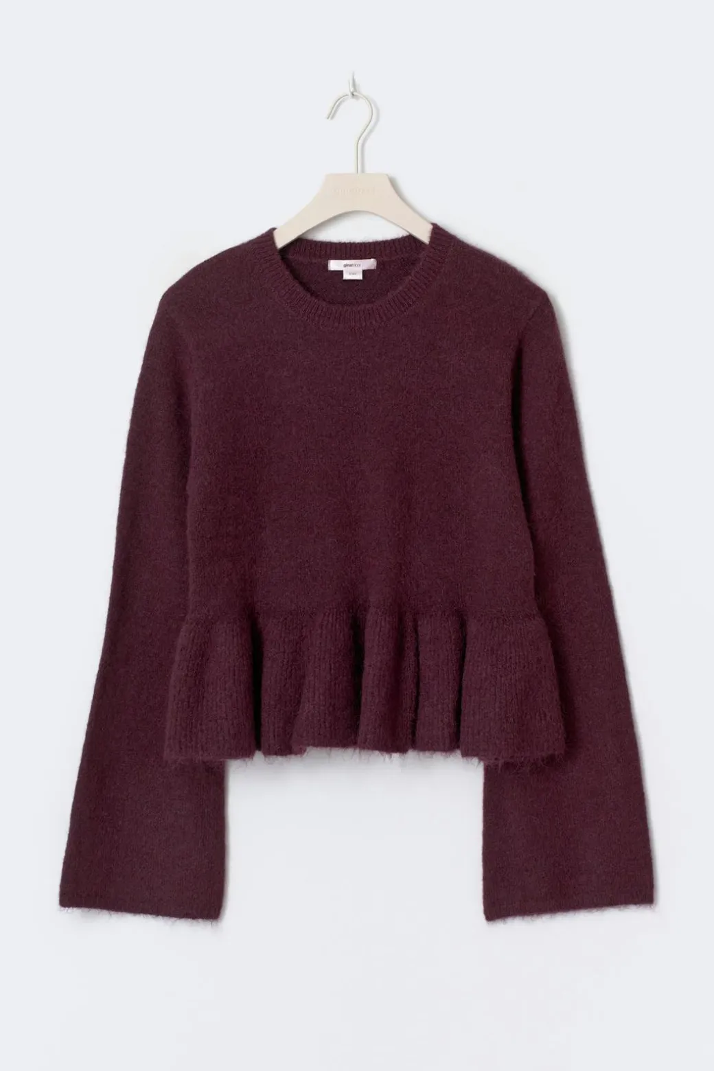 14+ knitted peplum sweater