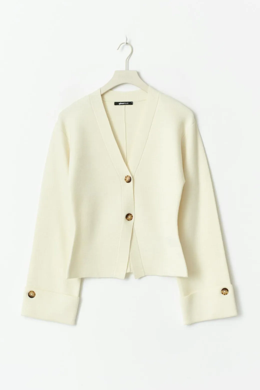 Knitted sculptured cardigan