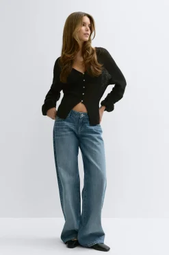 Knitted sheer cardigan